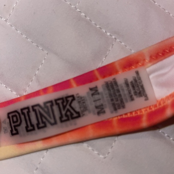 Victoria Secret 3/20$ (Pink) peachy orange and yellow& white size medium EUC 🍭 - Picture 3 of 4